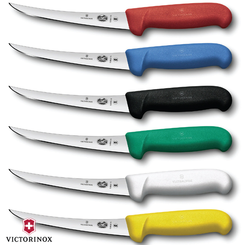 Victorinox Boning Knife Curved Narrow Blade Fibrox 12 15cm Au