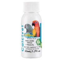 Vetafarm Calcivet Calcium Vitamin D3 Pet Bird Supplement 50ml