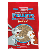 Peters Rabbit & Guinea Pig Pellets Lucerne Flavour Banquet Feed 4kg