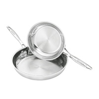 Scanpan Impact 2pc Stainless Steel Frypan Set 20cm & 28cm