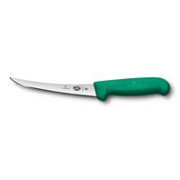 Victorinox Boning Knife Curved Narrow Blade Fibrox Green 15cm