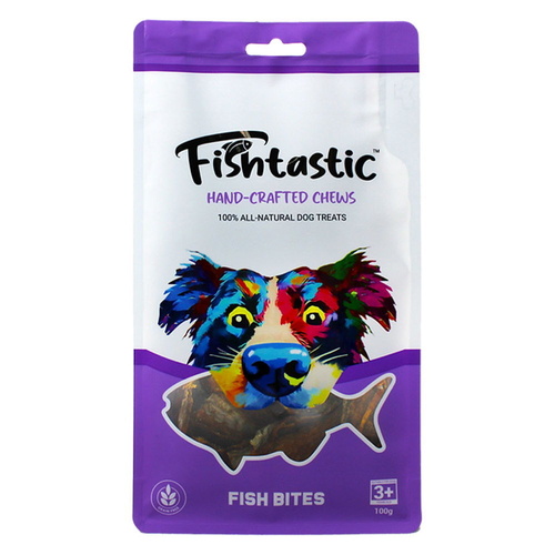 Fishtastic Fish Bites Handcrafted Chews 100g