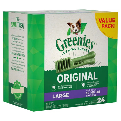 Greenies Dog Original Treat Pack Large 1Kg 