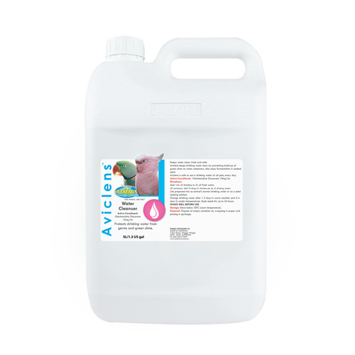 Vetafarm Aviclens Clean Pet Bird Drinking Water Cleanser 5L 