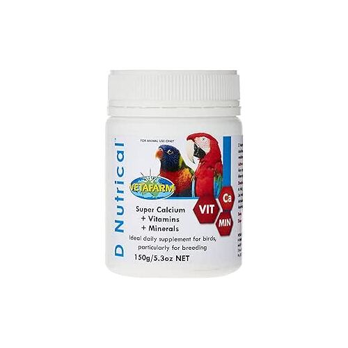 Vetafarm D Nutrical Bird Calcium Vitamins Mineral Supplement 150g