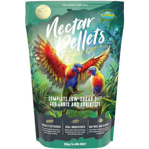 Vetafarm Nectar Pellets Lorikeet Food 2Kg  