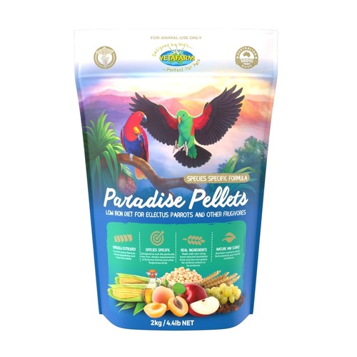 Vetafarm Paradise Pellets 2Kg  