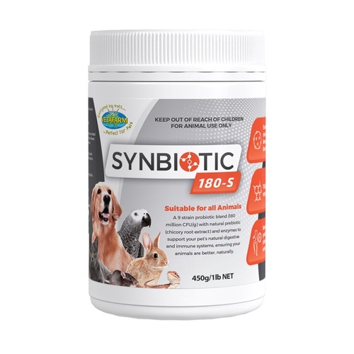 Vetafarm Synbiotic 180-S Animal Probiotic Supplement 450g