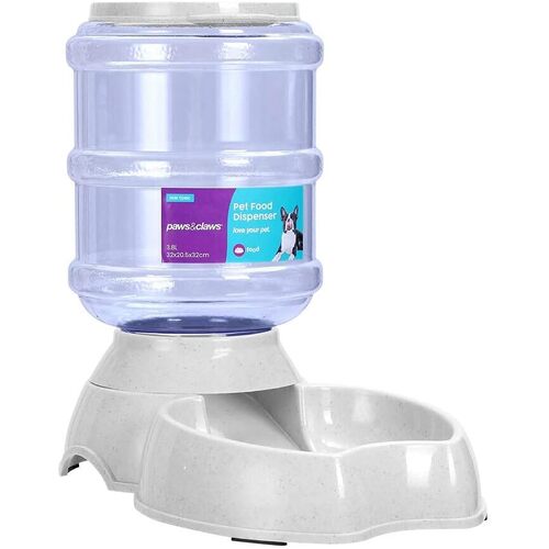 Paws & Claws 3.8L Automatic Pet Dog Cat Food Feeding Dispenser 