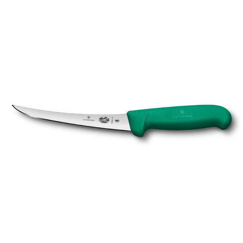 Victorinox Boning Knife Curved Narrow Blade Fibrox Green 15cm