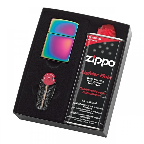 Zippo 151 Spectrum Lighter with Fluids & Flints Gift Boxed