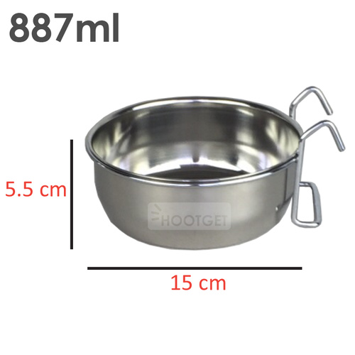 Superior Pet Goods Stainless Steel Coop Cups - 30oz / 887ml