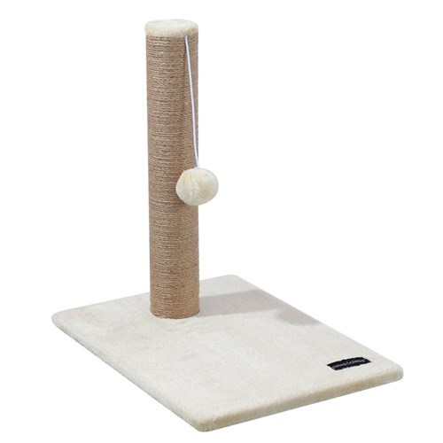 Paws & Claws Catsby Scratching Furniture Post Cat Tower w/ Toy [Colour: Beige]