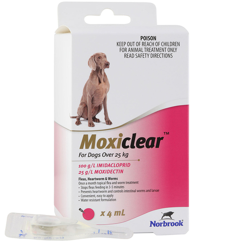 Moxiclear Fleas & Worms Treatment for Dogs Over 25kg 3 Pack 